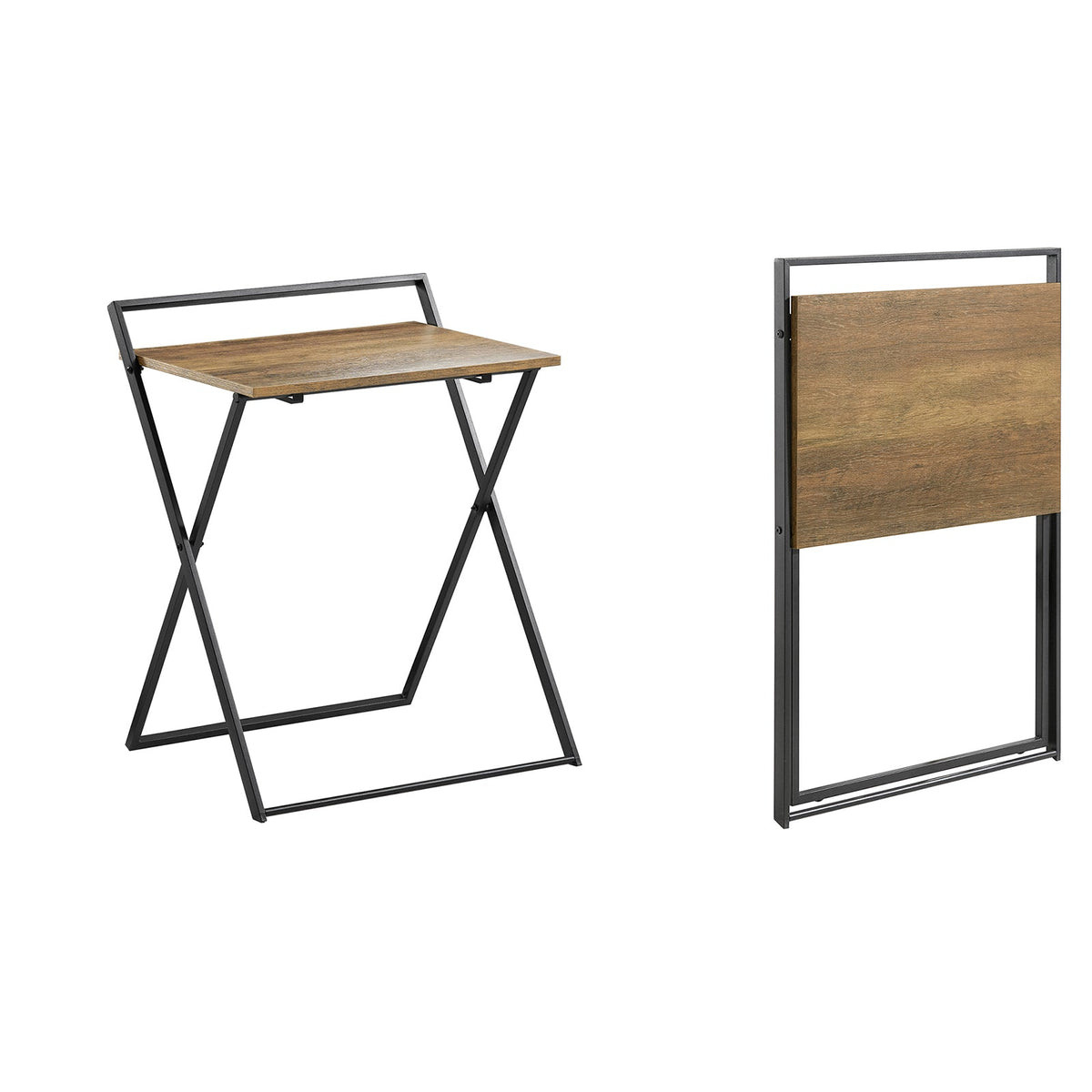 SoBuy FWT88-F Table Pliant pour Petits Espaces, Bureau d'Ordinateur Table d’Etude Bureau Portable à Domicile, Salon, Chambre,