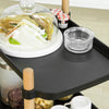 SoBuy SVW06-SCH Chariot de Service à 3 Niveaux Petit Desserte Chariot Roulant Étagère de Rangement avec Poignée pour Cuisine